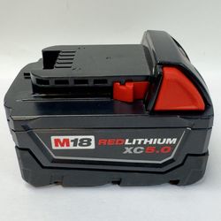 Milwaukee M18 Battery REDLITHIUM 18V XC 5.0 Genuine 48-11-1850