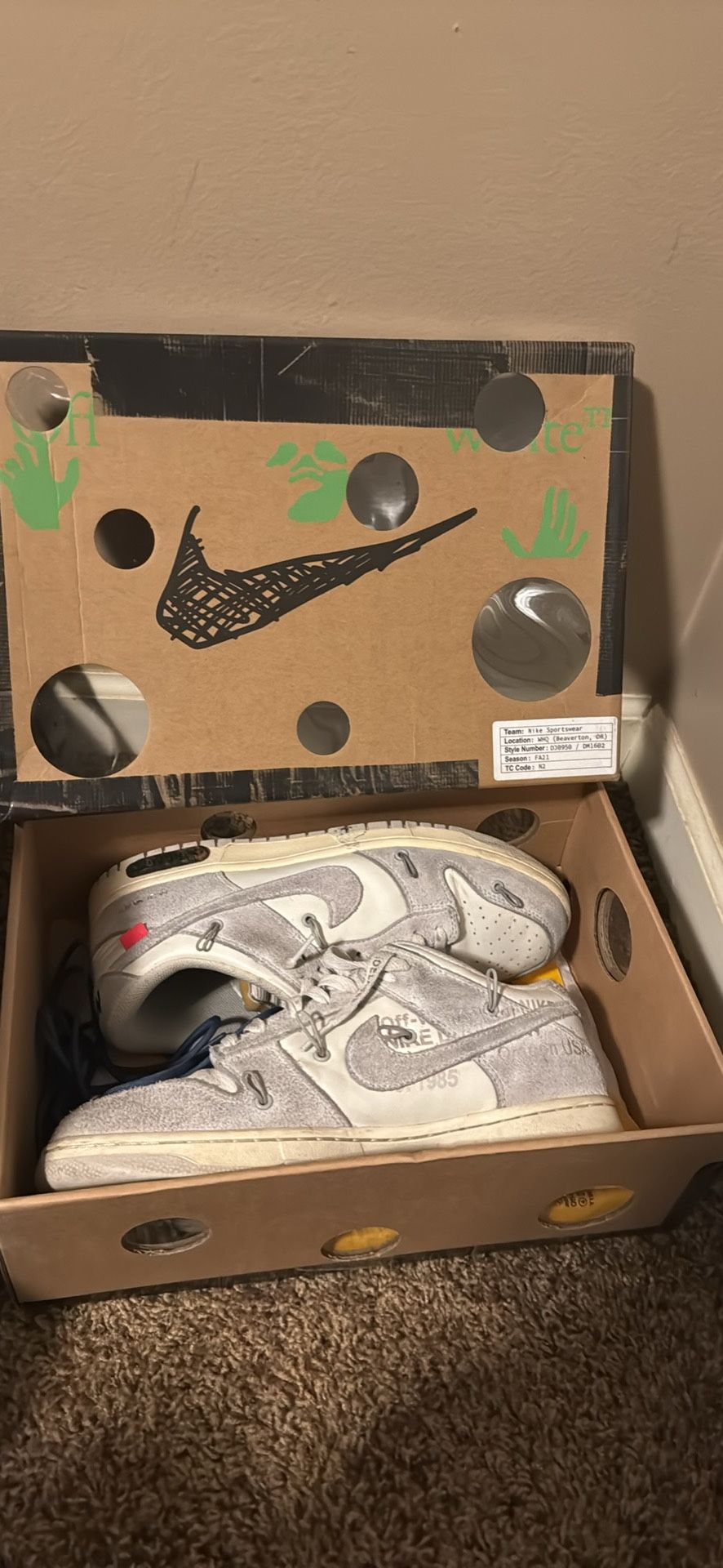 Off White Jordan 1 Dunks