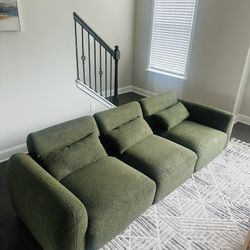 3 Piece Upholstered Sectional Couch