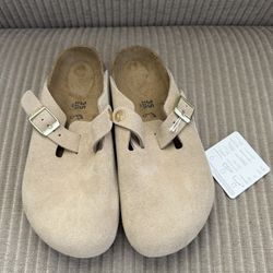 Birkenstock Women’s 45 US 4 Boston Sandcastle Narrow