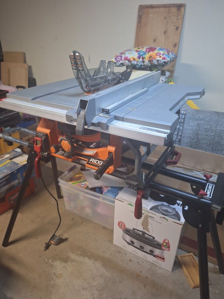 Table Saw With Stand