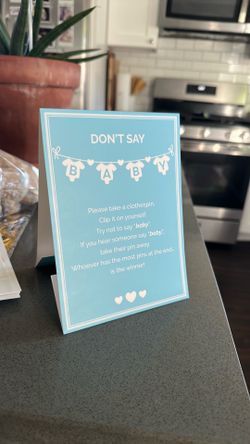 Baby shower game