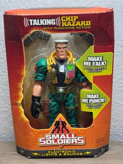 Vintage 1998 Small Soldiers Talking Chip Hazard 12” Figure NIB Sealed
