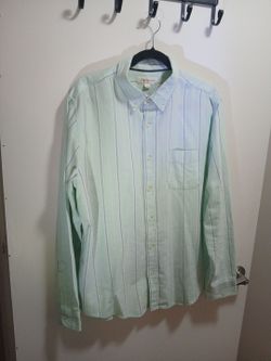Aéropostale Large Mint Green Oxford Longsleeve Button Down