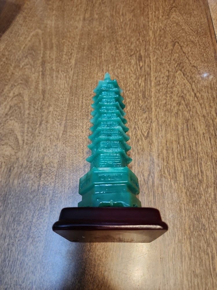Japanese Inspired Mini Green Statue