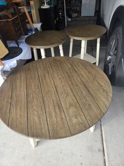 Coffee Table  with Two End Tables