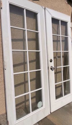 Used FRENCH DOORS in good condition <>< Please, read the listing description for details <><