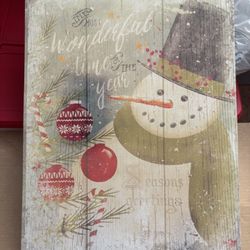 Snowman/Christmas Wall Hanging