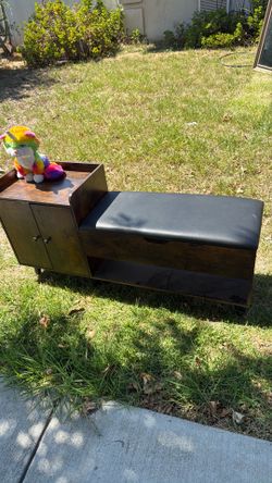 Small bench with storage