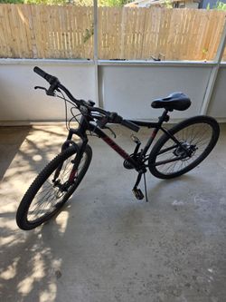 Huffy Black and Red Mountain Bike