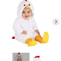 Furry baby infant boy or girl chicken rooster halloween costume