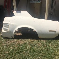 ‘67 Ford Mustang coupe quarter panel.