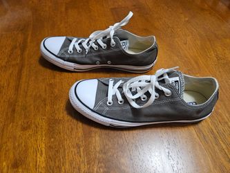 Grey Converse shoes