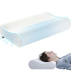 🛏️ Memory Foam Cooling Gel Pillow ❄️