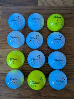 ONE DOZEN TITLEIST PRO V1x GOLF BALLS-VERY GOOD CONDITION
