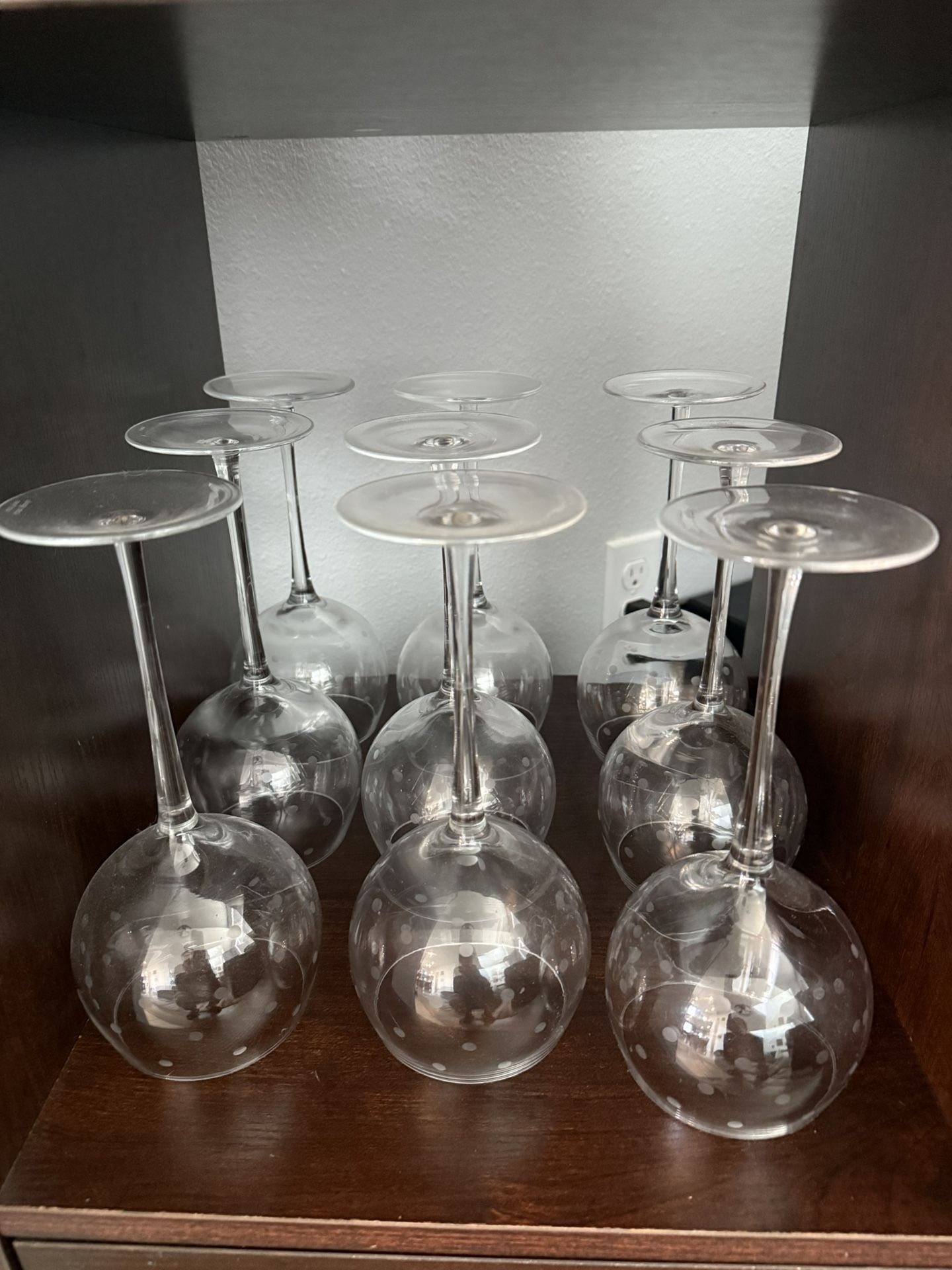 Lenox Kate Spade New York Larabee Dot Balloon 9 Piece Set Wine Glasses