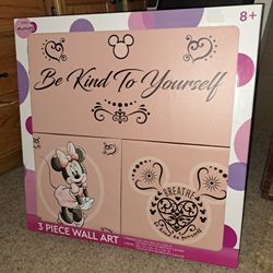 Minnie Mouse! 3 Piece Wall Art * Brand New! 