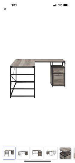 Brand New 59” 2 Drawer L Shaped Desk