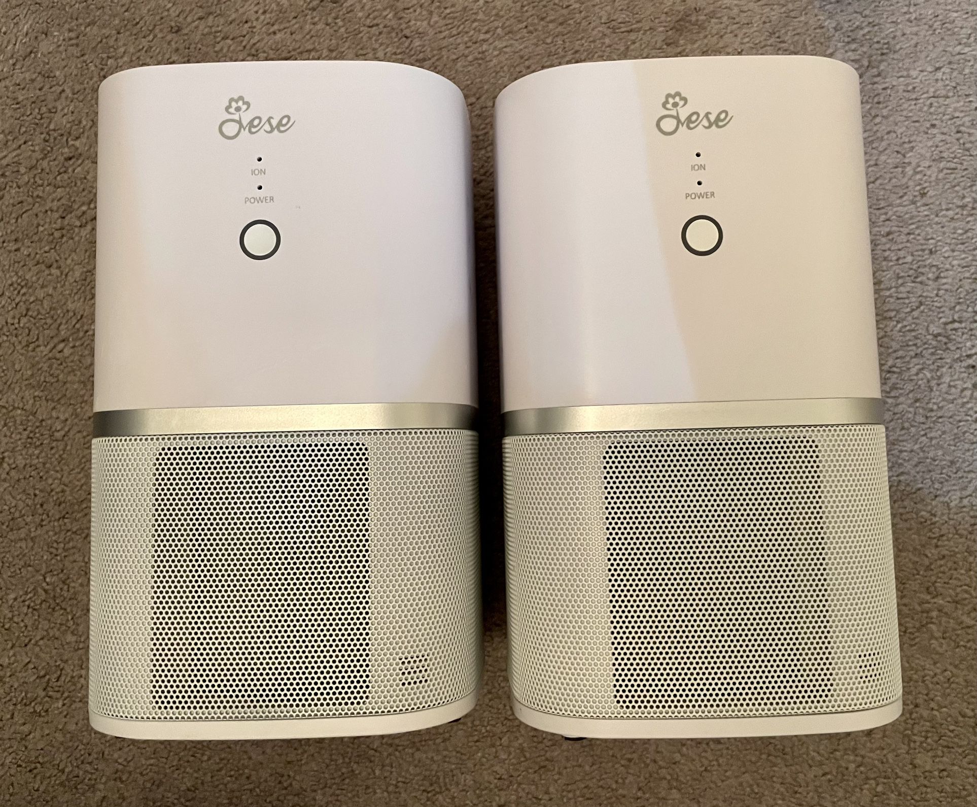Two Jese Brand 3-in-1 True HEPA Filter Air Purifiers 
