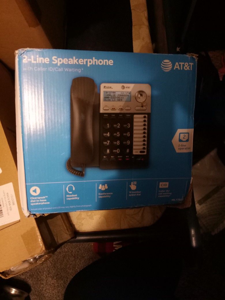 At&T 2-line Business/Commercial Use Phone - New In Box- Never Used