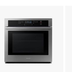 New Samsung 30 inch Single Electric Wall Oven Self + Steam Cleaning (Stainless Steel)