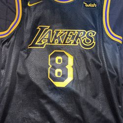 Lakers Black Mamba Edition Jersey With Gigi Patch 