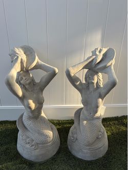 32.5in. New Mermaid Concrete Statue