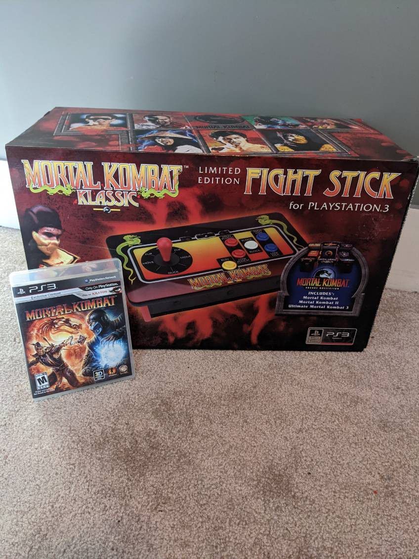 Limited Edition Mortal Kombat Fight Stick With Game