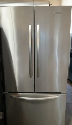 Kitchen Aid French Door Silver Refrigerator Fridge
