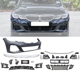 Fits 19-22 BMW 3 Series G20 4DR M340 Front Bumper Fog Cover Sensor Hole W/O ACC