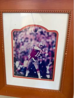 Joe Montana Signed Framed 49ers Photo