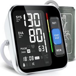 Brand New    Blood Pressure Monitors for Home Use Upper Arm, Accurate Cuff 8.7”-15.7” Monitor with Large Backlight Display 2 Users 240 Sets Memory & H
