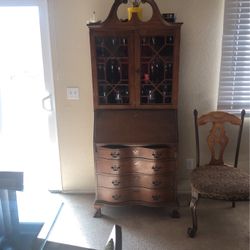 Antique Vintage China Cabinet Super Rare