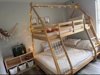 Twin over Queen Bunk Bed