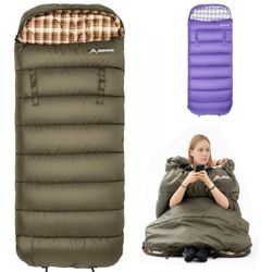 BISINNA Flannel XXL Sleeping bag (90.55"x39.37") 
