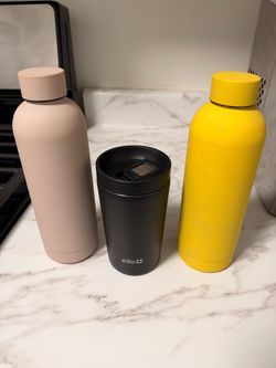 3 Insulated Water Bottles & Travel Mug – $30 for All
