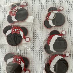 Mickey & Minnie Acrylic Ornaments And Dog Bone Ornaments