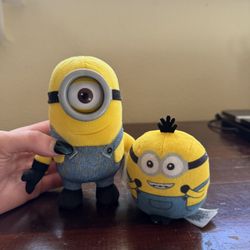 Despicable Me Plush Set Of 2 Minions The Rise Of Gru 