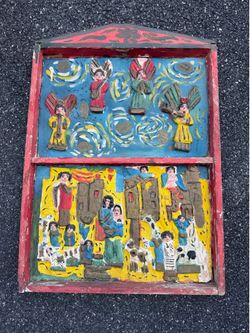 Antique Mexican Tablo Art