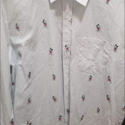 Mickey Mouse Button Up Shirt