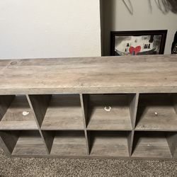 Large Grey Wooden Entertainment Center – Must Go!