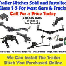 Tow hitches sold and installed. Class 1-5 for most cars and trucks

