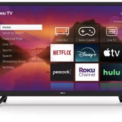 32 inch roku t luv with remote 