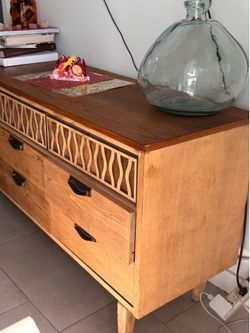 Western wood credenza