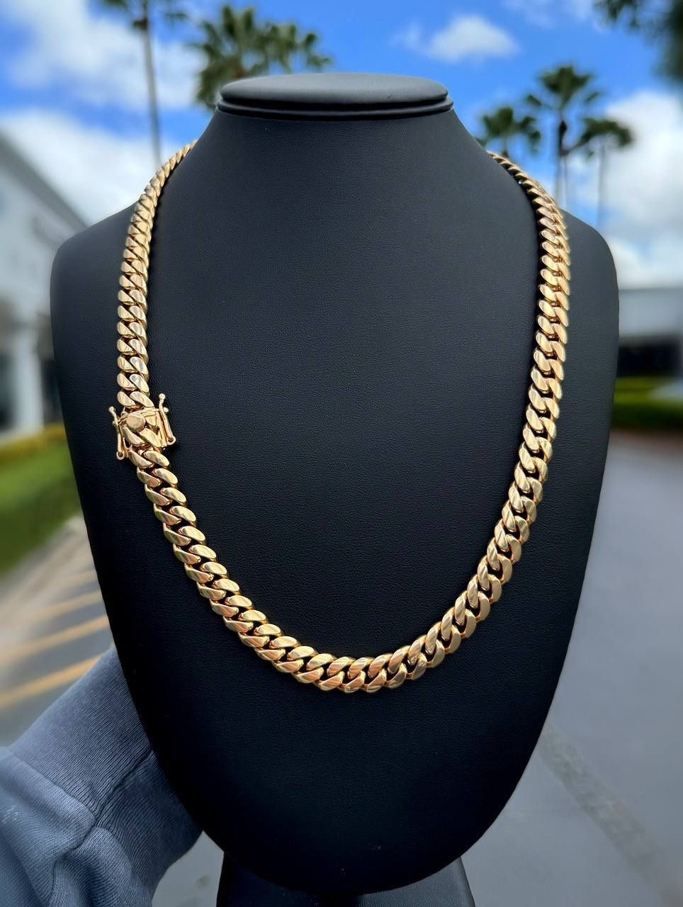 Jewelry 14k solid Yellow Gold brand New Cuban link 24β Chain necklace 193.60 grams 10.50mm
