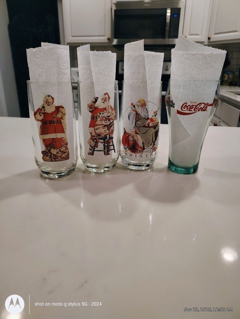 Coca-Cola Christmas & Santa Glasses