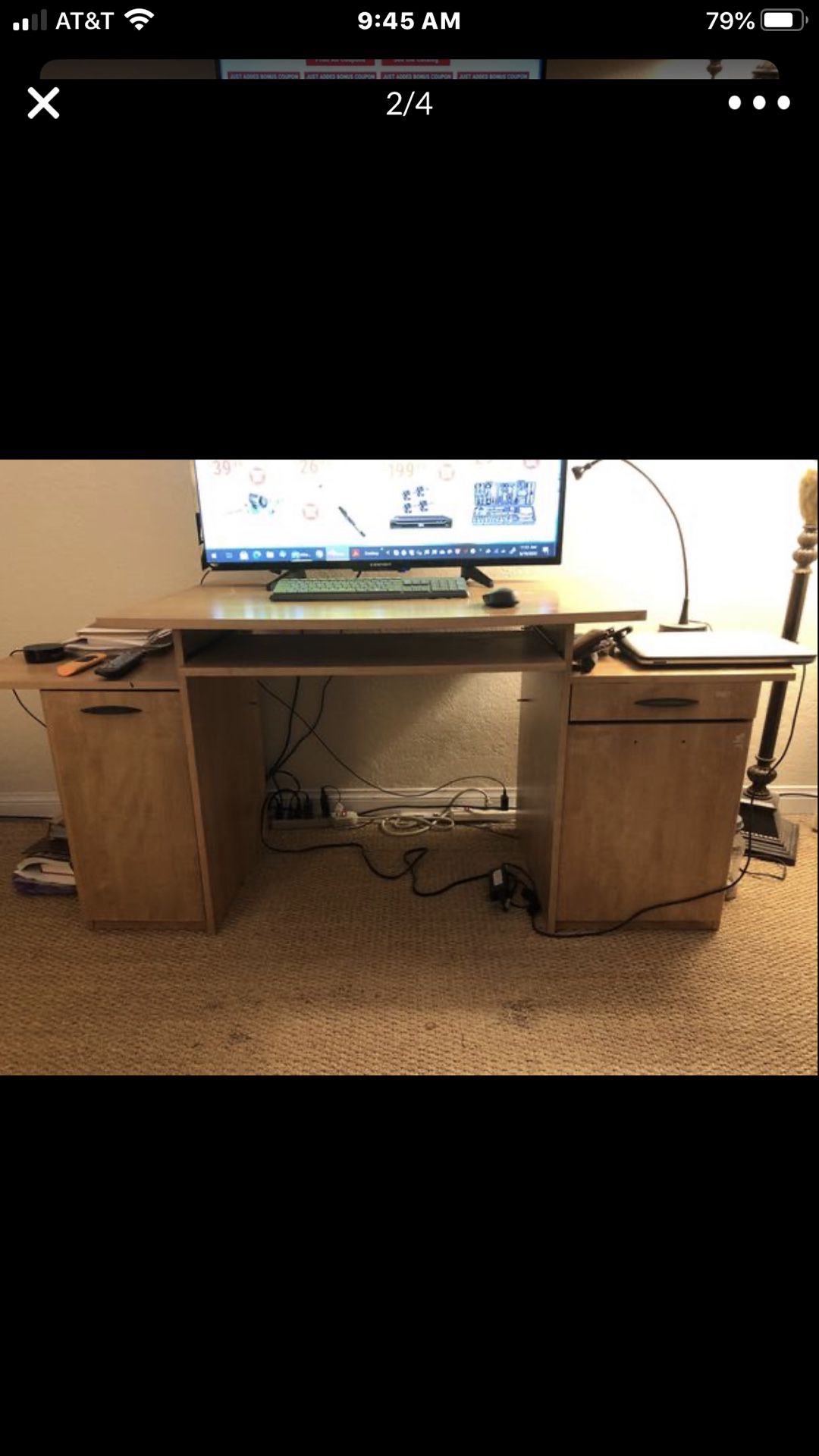 Free desk! Need two people to load.