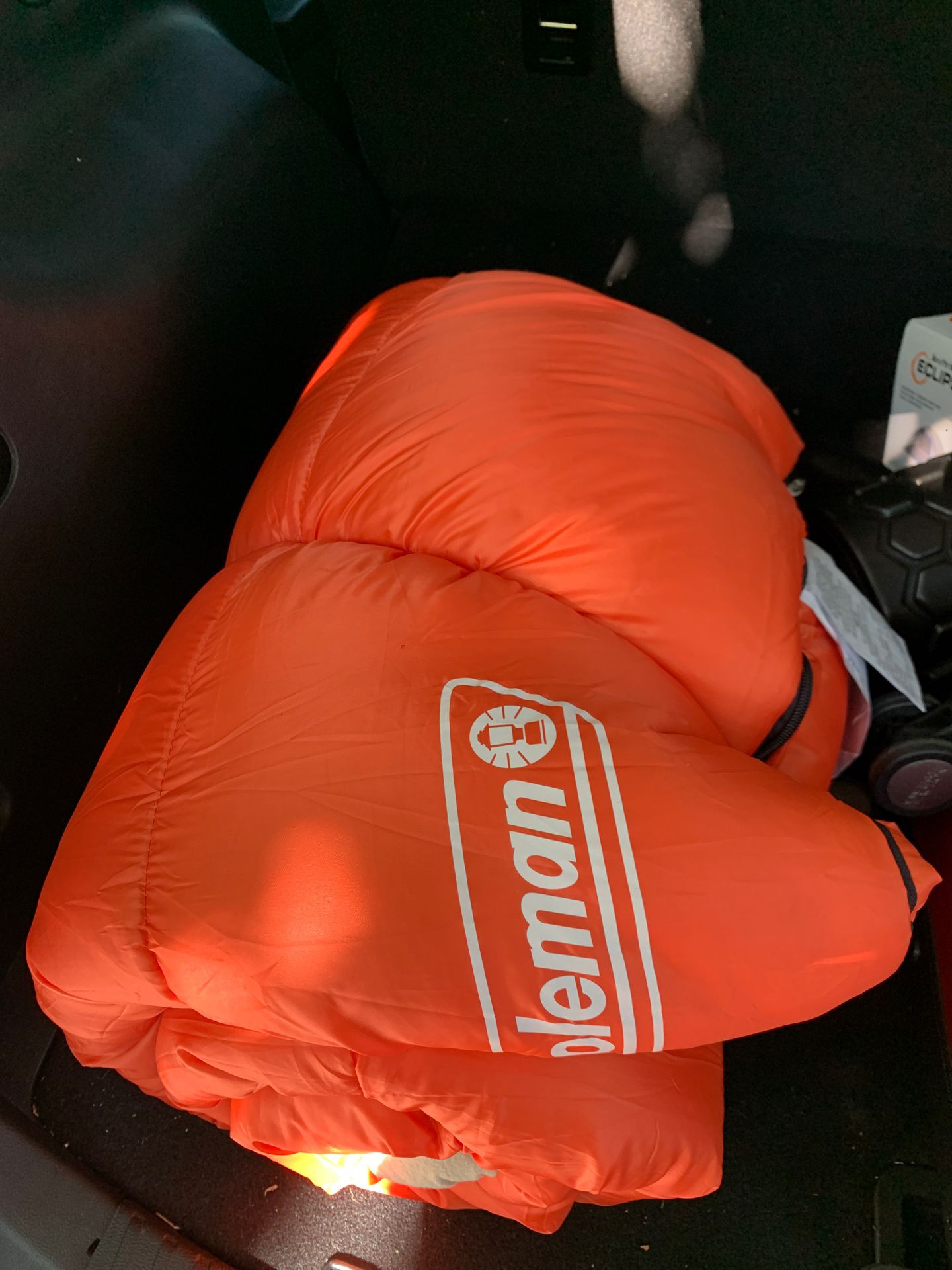 Coleman sleeping bag.