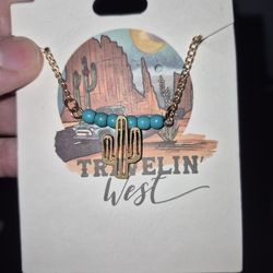 Cute Western Style Turquoise Necklace