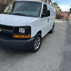 2007 Chevy Express Cargo Van 2500 A/C New Tires Racks Excellent Engine Tranny Construction Work Painting Gardening 152K Clean Title Ready To Go.      